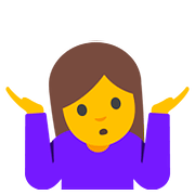 Emoji 🤷 Persona Che Scrolla Le Spalle su Google Android 7.0.