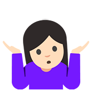 🤷🏻 Emoji Pessoa Dando De Ombros: Pele Clara na Google Android 7.0.