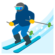 Émoji ⛷️ Skieur sur Google Android 7.0.