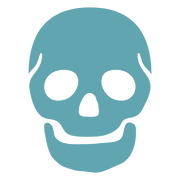 Émoji 💀 Crâne sur Google Android 7.0.
