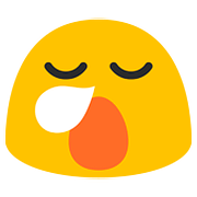 😪 Emoji schläfriges Gesicht Google Android 7.0.