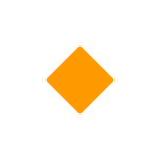🔸 Emoji Rombo Naranja Pequeño en Google Android 7.0.