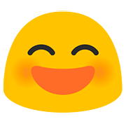 😄 Emoji grinsendes Gesicht mit lachenden Augen Google Android 7.0.