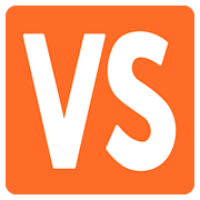 🆚 Emoji Großbuchstaben VS in orangefarbenem Quadrat Google Android 7.0.