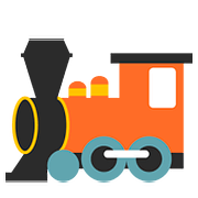 Émoji 🚂 Locomotive sur Google Android 7.0.