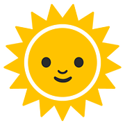 🌞 Emoji Sonne mit Gesicht Google Android 7.0.