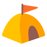 Emoji ⛺ Tenda su Google Android 7.0.