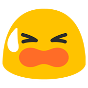 Emoji 😫 Faccina Stanca su Google Android 7.0.