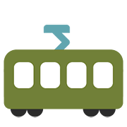 Émoji 🚋 Wagon De Tramway sur Google Android 7.0.