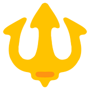 🔱 Emoji Emblema De Tridente en Google Android 7.0.