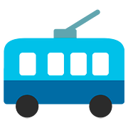 🚎 Emoji ônibus Movido A Eletricidade na Google Android 7.0.