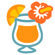 Émoji 🍹 Cocktail Tropical sur Google Android 7.0.