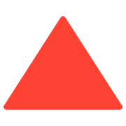 Émoji 🔺 Triangle Rouge Pointant Vers Le Haut sur Google Android 7.0.