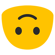 🙃 Emoji Rosto De Cabeça Para Baixo na Google Android 7.0.