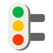 🚦 Emoji Semáforo Vertical na Google Android 7.0.