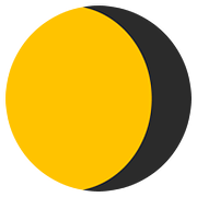 Émoji 🌖 Lune Gibbeuse Décroissante sur Google Android 7.0.