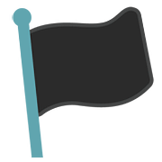 🏴 Emoji schwarze Flagge Google Android 7.0.