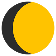 Émoji 🌔 Lune Gibbeuse Croissante sur Google Android 7.0.