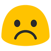 Emoji ☹️ Faccina Imbronciata su Google Android 7.0.