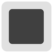 Emoji 🔳 Tasto Quadrato Nero Con Bordo Bianco su Google Android 7.0.