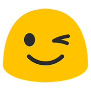 Emoji 😉 Faccina Che Fa L’occhiolino su Google Android 7.0.