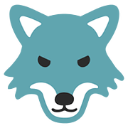 Émoji 🐺 Loup sur Google Android 7.0.