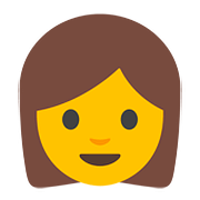 👩 Emoji Mulher na Google Android 7.0.