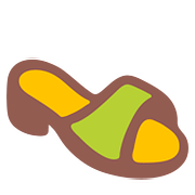 Emoji 👡 Sandalo Da Donna su Google Android 7.0.