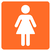 Émoji 🚺 Symbole Toilettes Femmes sur Google Android 7.0.