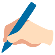 ✍🏻 Emoji schreibende Hand: helle Hautfarbe Google Android 7.0.