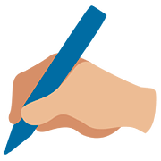 ✍🏼 Emoji Mano Escribiendo: Tono De Piel Claro Medio en Google Android 7.0.