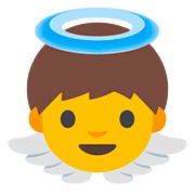 👼 Emoji Bebé ángel en Google Android 7.1.