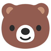 🐻 Emoji Rosto De Urso na Google Android 7.1.