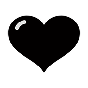 🖤 Emoji Corazón Negro en Google Android 7.1.