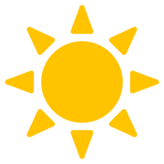 Emoji ☀️ Sole su Google Android 7.1.