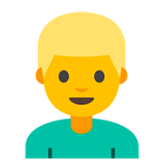 Émoji 👱‍♂️ Homme Blond sur Google Android 7.1.