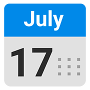 Emoji 📅 Calendario su Google Android 7.1.