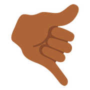 🤙🏾 Emoji ruf-mich-an-Handzeichen: mitteldunkle Hautfarbe Google Android 7.1.