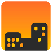 Emoji 🌆 Città Al Tramonto su Google Android 7.1.