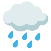 🌧️ Emoji Wolke mit Regen Google Android 7.1.