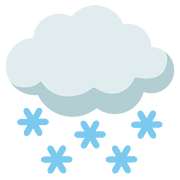 🌨️ Emoji Nube Con Nieve en Google Android 7.1.