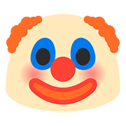 Émoji 🤡 Visage De Clown sur Google Android 7.1.