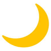 Émoji 🌙 Croissant De Lune sur Google Android 7.1.