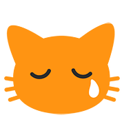 😿 Emoji Rosto De Gato Chorando na Google Android 7.1.