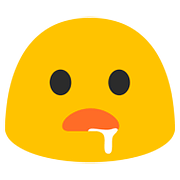🤤 Emoji Cara Babeando en Google Android 7.1.