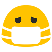 Émoji 😷 Visage Avec Masque sur Google Android 7.1.