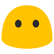 Emoji 😶 Faccina Senza Bocca su Google Android 7.1.
