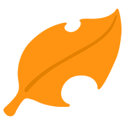 Emoji 🍂 Foglia Caduta su Google Android 7.1.