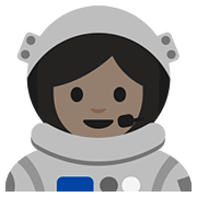 👩🏻‍🚀 Emoji Astronautin: helle Hautfarbe Google Android 7.1.