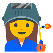 Emoji 👩‍🏭 Operaia su Google Android 7.1.